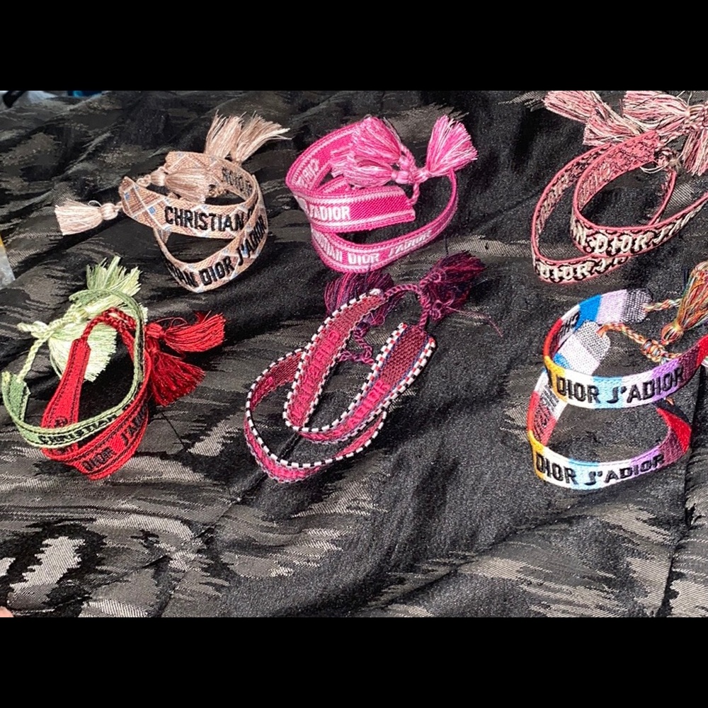 Embroidered bracelets